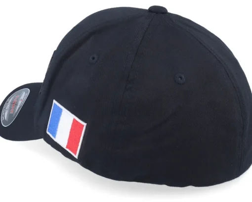 France Army Skull Black Wooly Combed Flexfit - Army Head