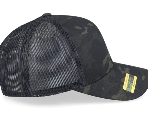 France Army Skull Multicam Black Trucker - Army Head