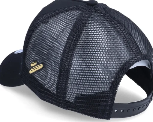 France Ripped Flag Patch Baguette Black Trucker - Iconic