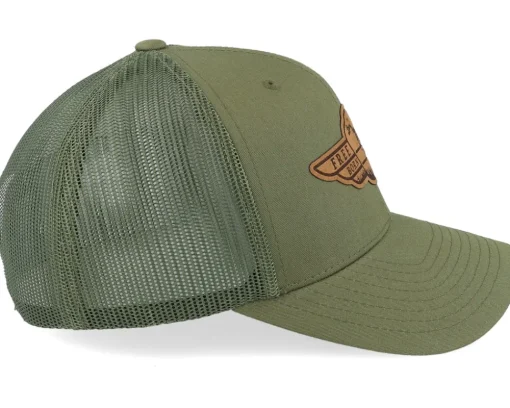 Free Soul Biker Patch Buck Green Trucker - Born To Ride