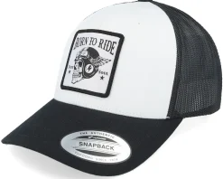 Free Soul Skull Patch Black/White Trucker - Born To Ride