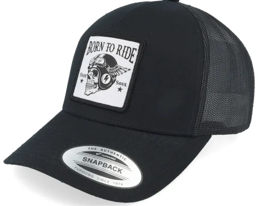 Free Soul Skull Patch Black Trucker - Born To Ride