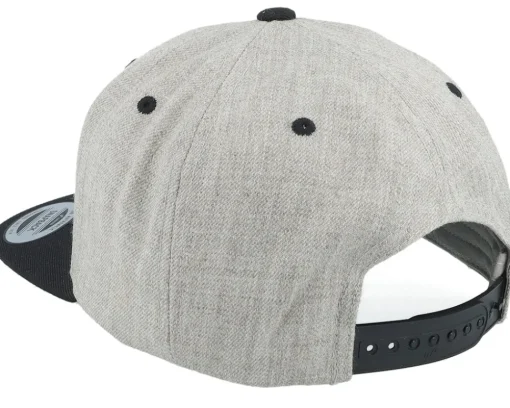 Free Soul Skull Patch Heather Grey/Black Snapback - Born To Ride
