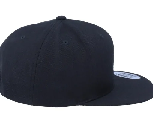 French Lily Applique Black Snapback - Iconic