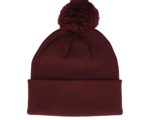 French Navy Pom Blank Beanie - Beechfield