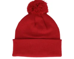 French Navy Pom Blank Beanie - Beechfield