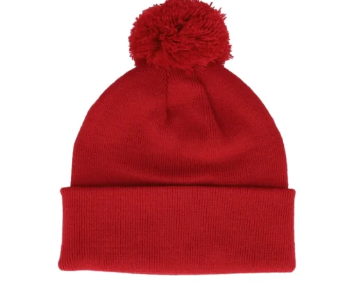 French Navy Pom Blank Beanie - Beechfield