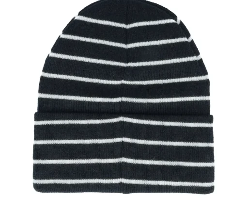 French Navy/Soft White Deep Striped Cuff - Beechfield