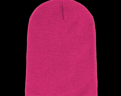 Fuschia Long Blank Beanie - Beechfield