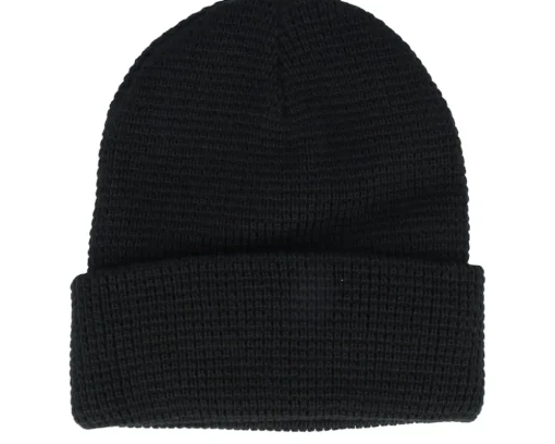 Galveston Waffle Knit Beanie Black Cuff - Brixton