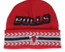Game On Knit Red Cuff - Mitchell & Ness