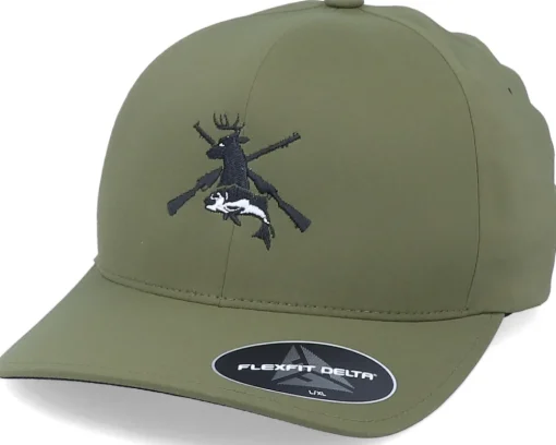 Game Rifle Delta Seamless Olive Flexfit - Hunter