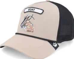 Gb2 Goat The Rocker Relaxed Khaki/Black Trucker - Goorin Bros.