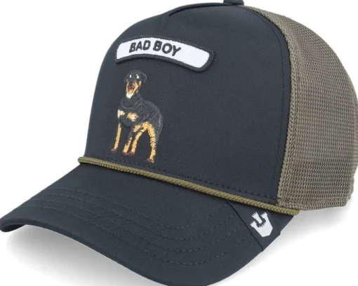 Gb2 Lion The Rocker Relaxed Black A-Frame Trucker - Goorin Bros.