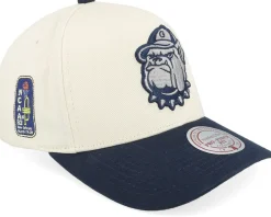Georgetown Hoyas Final Four Pro Crown Ceam/Navy A-frame Adjustable - Mitchell & Ness