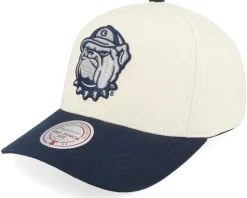 Georgetown Hoyas Final Four Pro Crown Ceam/Navy A-frame Adjustable - Mitchell & Ness