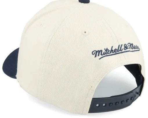 Georgetown Hoyas Final Four Pro Crown Ceam/Navy A-frame Adjustable - Mitchell & Ness