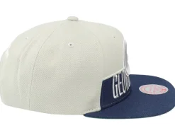 Georgetown Hoyas Half & Half Navy/Grey Snapback - Mitchell & Ness