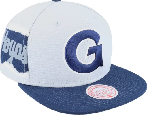 Georgetown Hoyas Jumbotron Ncaa Grey/Navy Snapback - Mitchell & Ness