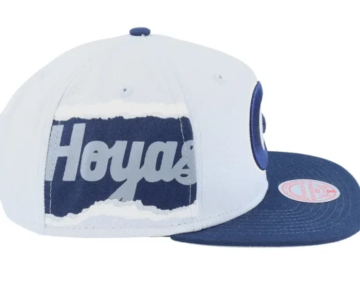 Georgetown Hoyas Jumbotron Ncaa Grey/Navy Snapback - Mitchell & Ness