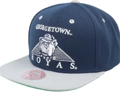 Georgetown Hoyas Monument Blue Snapback - Mitchell & Ness