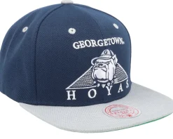 Georgetown Hoyas Monument Blue Snapback - Mitchell & Ness