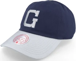 Georgetown Hoyas Team 2 Tone 2.0 Navy/Grey Dad Cap - Mitchell & Ness