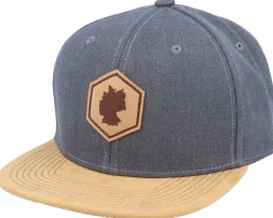 Germany Map Patch Dark Heather Grey/Suede Snapback - Iconic