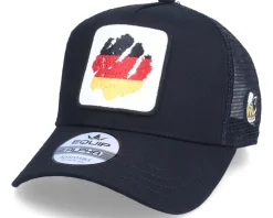 Germany Ripped Flag Patch Beer Black Trucker - Iconic