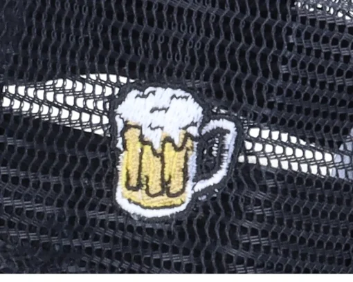 Germany Ripped Flag Patch Beer Black Trucker - Iconic