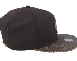 Glencheck Brown/Gold Snapback - Djinns