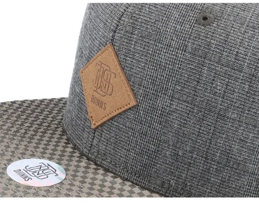 Glencheck Grey Snapback - Djinns