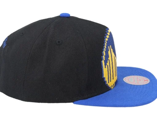 Golden State Warriors 8 Bit Xl Black/Royal Snapback - Mitchell & Ness