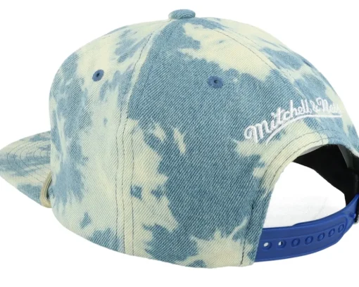 Golden State Warriors Acid Wash Hwc Blue Snapback - Mitchell & Ness