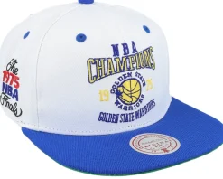 Golden State Warriors Champ Series White/Blue Snapback - Mitchell & Ness