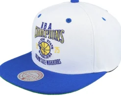 Golden State Warriors Champ Series White/Blue Snapback - Mitchell & Ness