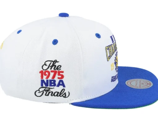 Golden State Warriors Champ Series White/Blue Snapback - Mitchell & Ness