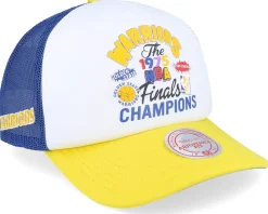 Golden State Warriors Champs Fest White Trucker - Mitchell & Ness