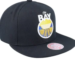 Golden State Warriors Core Basic Black Snapback - Mitchell & Ness