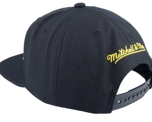Golden State Warriors Core Basic Black Snapback - Mitchell & Ness