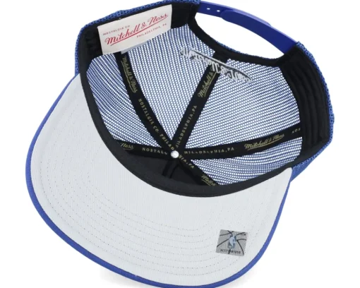 Golden State Warriors Evergreen Blue Trucker - Mitchell & Ness