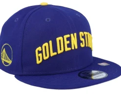 Golden State Warriors 9FIFTY NBA Statement 22 Royal/Yellow Snapback - Mitchell & Ness