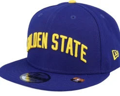 Golden State Warriors 9FIFTY NBA Statement 22 Royal/Yellow Snapback - Mitchell & Ness