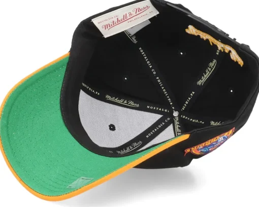 Golden State Warriors Highlight Real Richardson Black Adjustable - Mitchell & Ness
