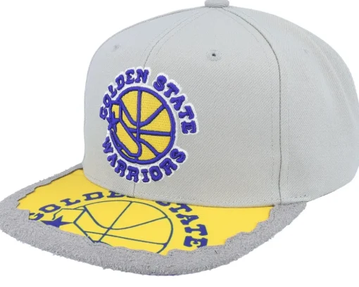 Golden State Warriors Munch Time Hwc Grey Snapback - Mitchell & Ness