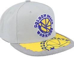 Golden State Warriors Munch Time Hwc Grey Snapback - Mitchell & Ness
