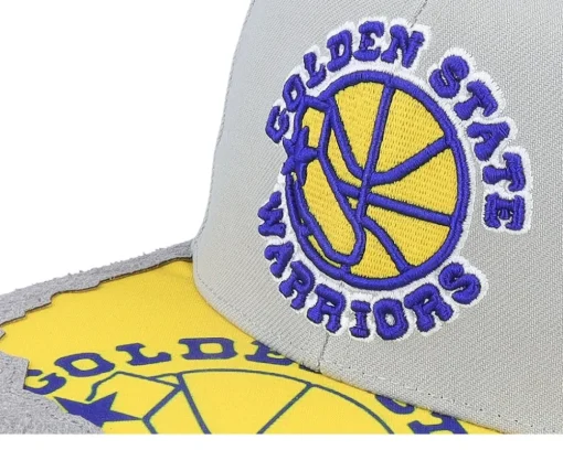 Golden State Warriors Munch Time Hwc Grey Snapback - Mitchell & Ness