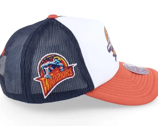Golden State Warriors Party Time White Trucker - Mitchell & Ness