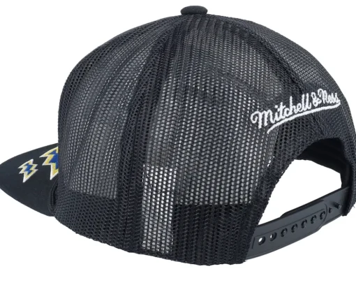 Golden State Warriors Recharge Black Trucker - Mitchell & Ness