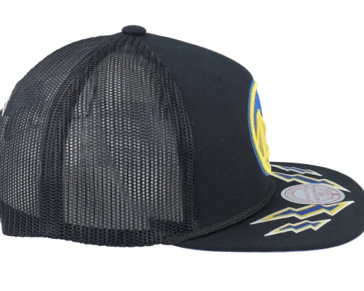 Golden State Warriors Recharge Black Trucker - Mitchell & Ness